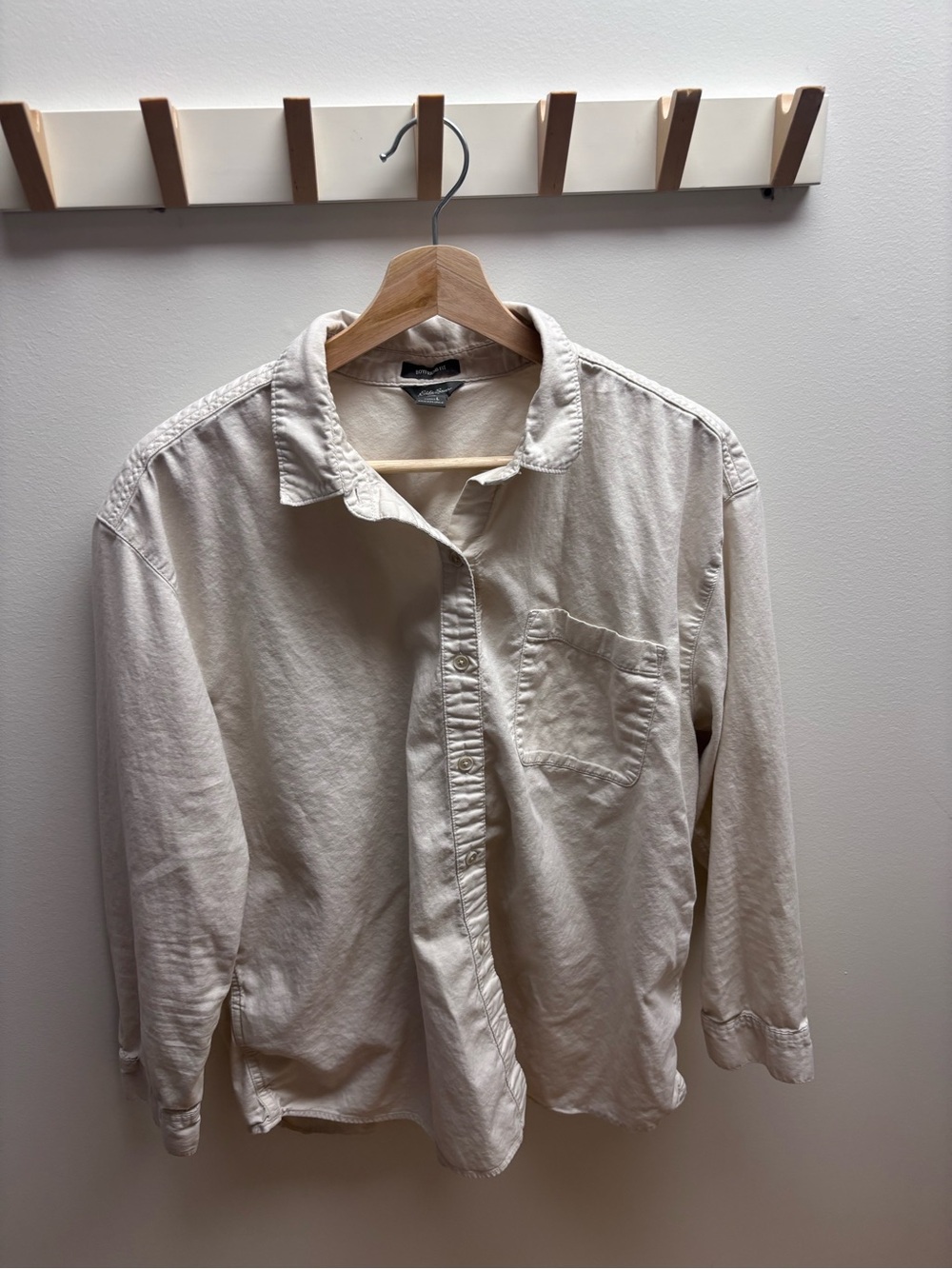 Boyfriend Fit Button-Down Shirt